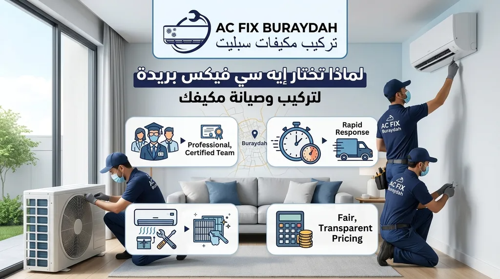 لماذا تختار إيه سي فيكس بريدة لتركيب وصيانة مكيفك