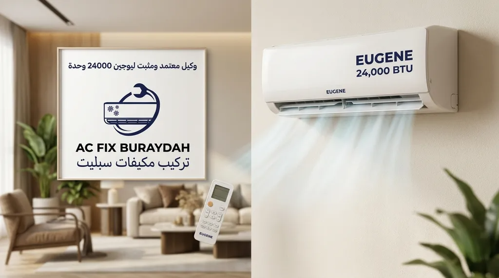 2. مكيف سبليت من يوجين بقدرة 24000 وحدة حرارية بريطانية