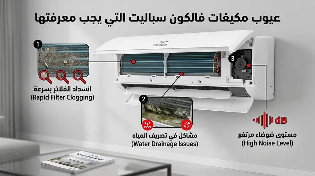 عيوب مكيفات فالكون سبليت التي يجب معرفتها